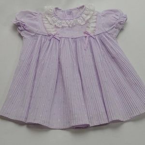 Vintage Sears Purple Baby Girl Dress 12-18m